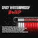3rd Third Tail Rear Brake Light Replacement For 1988 1989 1990 1991 1992 1993 1994 1995 1996 1997 1998 1999 Chevy GMC C/K-Series GMT400, Waterproof Dual Row Tail Rear Cargo Light (Black Smoke Lens)