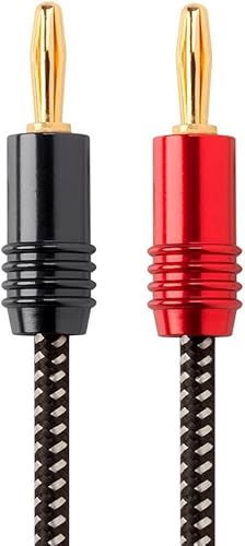 Monoprice Affinity Premium 14A AWG geflochtenen Lautsprecher Draht mit vergoldet Banana Stecker Monoprice Affinity Premium 14A AWG geflochtenen Lautsprecher Draht mit vergoldet Banana Stecker