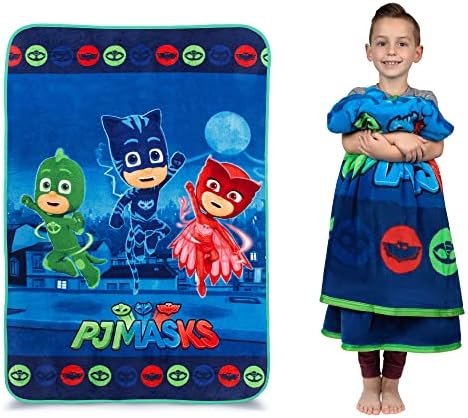 Franco Kids Bedding Super Soft Micro Raschel Blanket, 62 in x 90 in, PJ Masks