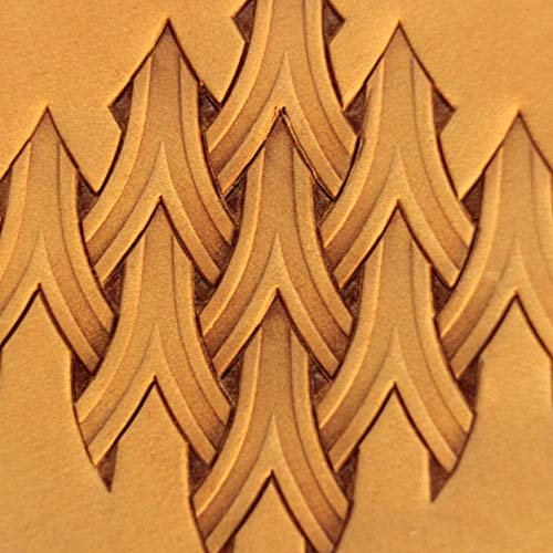 DandS ltd Leather Stamp Tool Stamping Working Carving Punches Tools Craft Saddle Brass Basket Weave #305