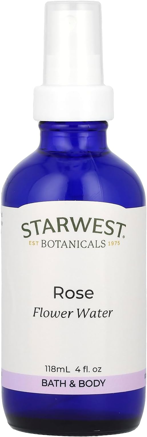 Flower Water Rose Starwest Botanicals 4 oz Liquid