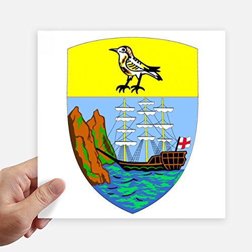 Decal de Santa Helena de África pegatinas de 20 cm para personalizar maleta y moto de viaje 2