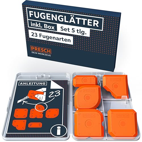 Presch Fugenglätter Set 5tlg. - Makellose Fugen dank extrem...