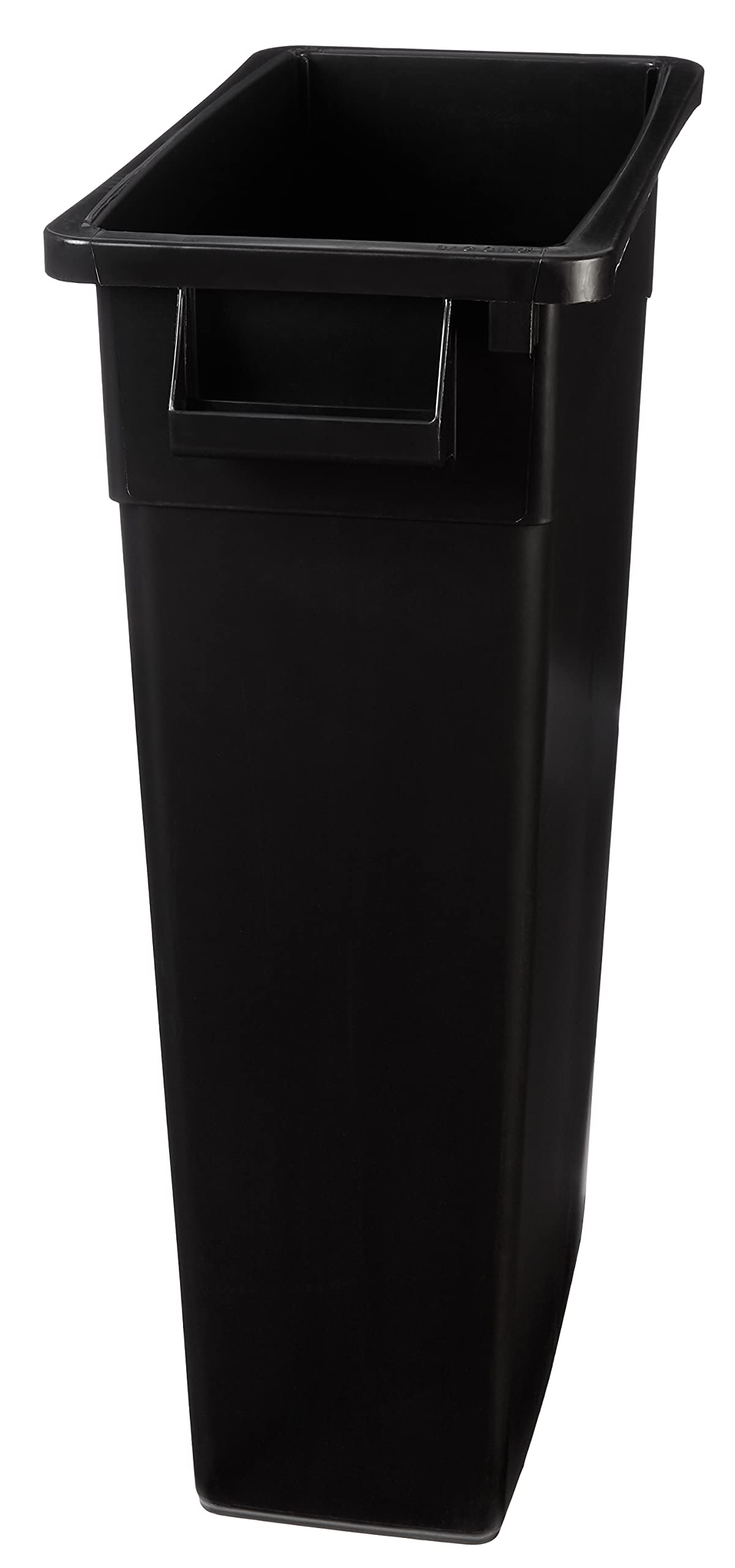 AmazonCommercial 23 Gallon Commercial Slim Trash Can, Black, 1-pack