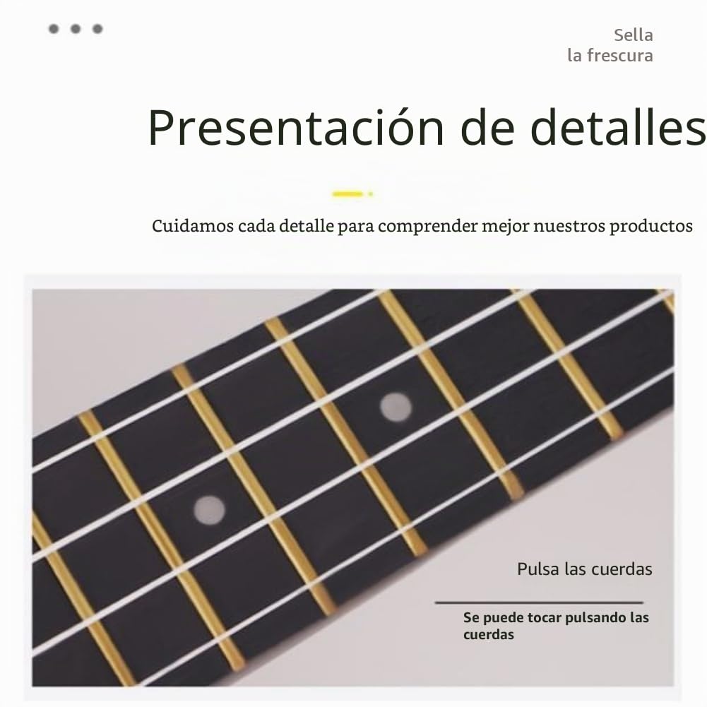 Ukelele Musical G para Adultos, Niños y Principiantes, Instrumento Infantil de Guitarra Pequeña de Cuatro Cuerdas de Básico