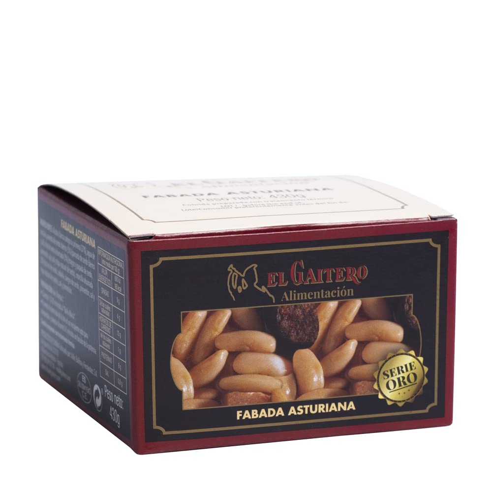 El Gaitero - Fabada Asturiana Serie Oro | Con Chorizo y Morcilla | Fabes de Asturias | 12 Latas x 430gr