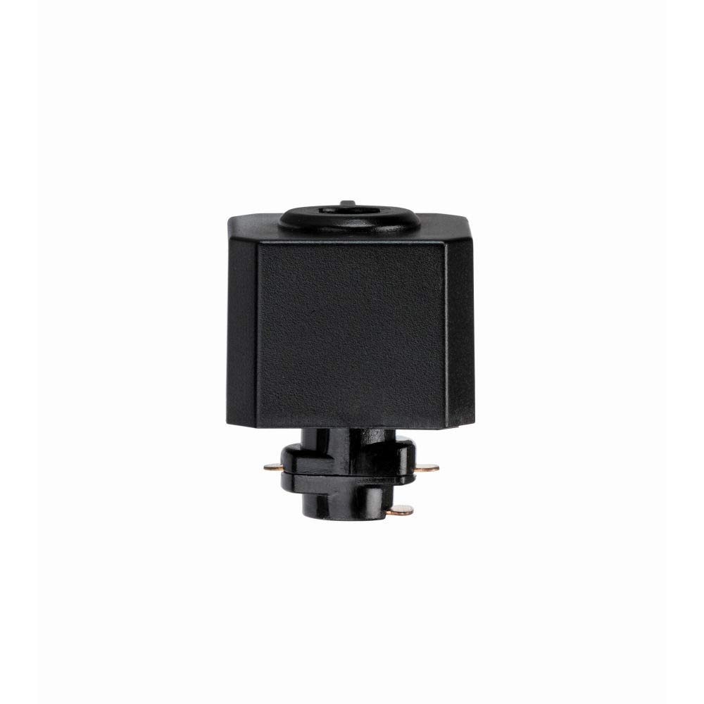 National Lighting Black Pc Black 240V Single Circuit Track Pendant Adaptor Accessory Track Lighting