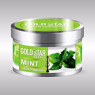 GOLDSTAR Herbal Non Tobacco Smoke Mint Flavor Premium Hookah 200 gm