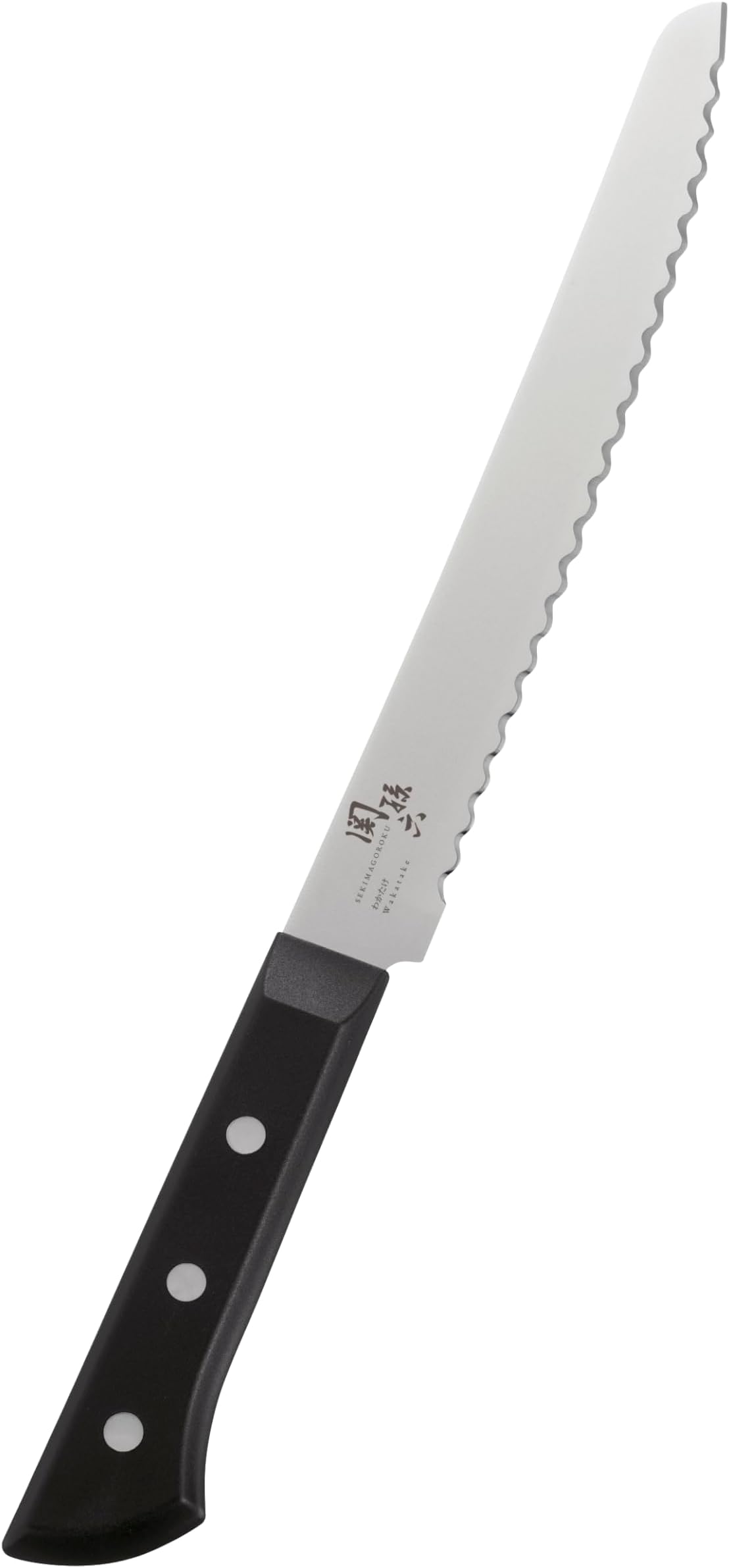 Kai Wakatake Stainless Steel Bread Knife, 1-Piece, Black & Silver
