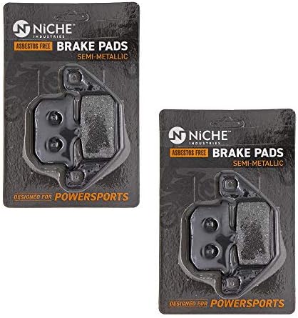 NICHE Brake Pad Set for Kawasaki Vulcan 1500 750 500 800 43082-1029 43082-1194 Front Rear Semi-Metallic 2 Pack