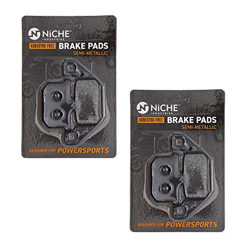 Niche Brake Pad Set For Kawasaki Vulcan 1500 750 500 800 43082-1029 43082-1194 Front Rear Semi-Metallic 2 Pack #TOP2