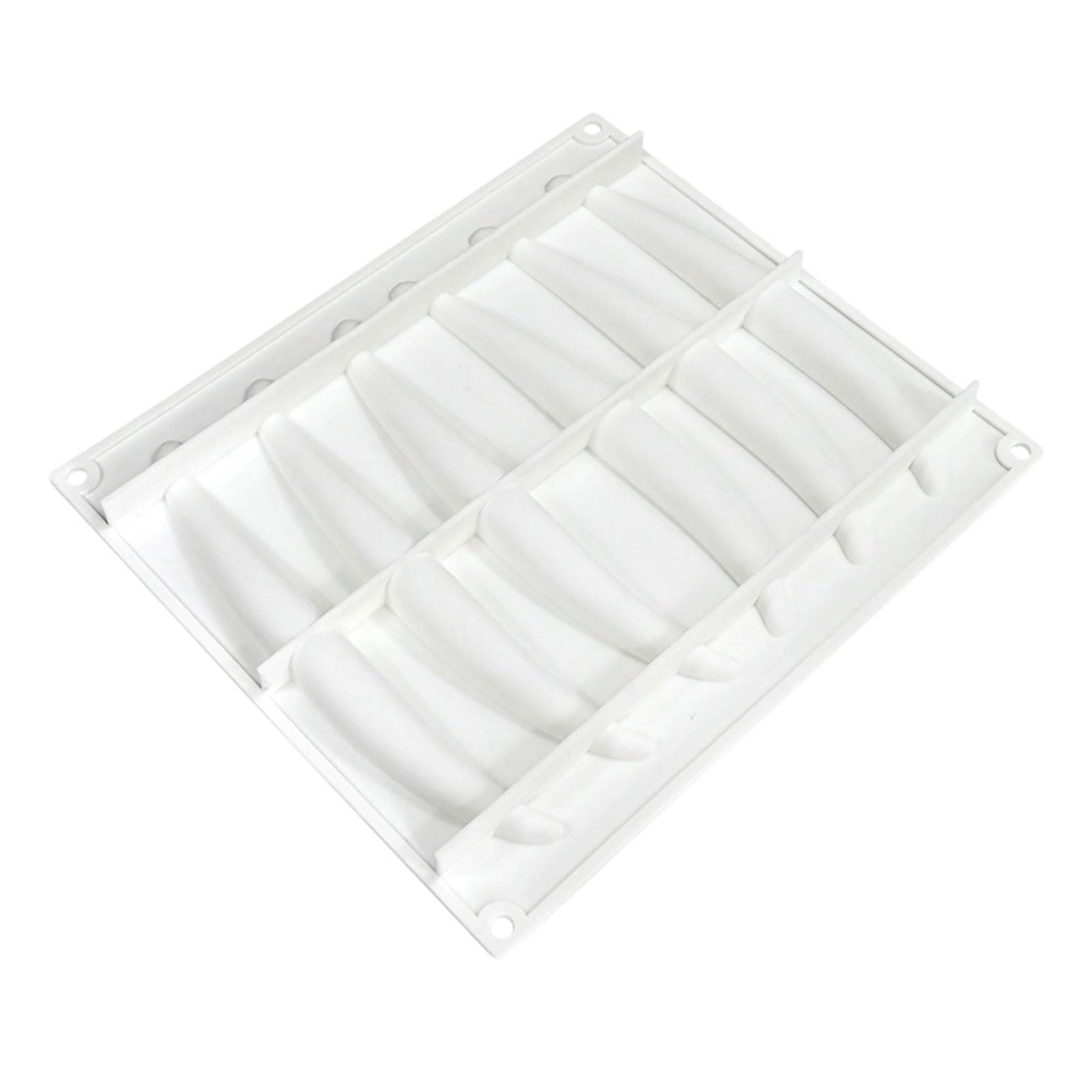 Tsophreniq Multipurpose 6 Cavity Silicone Vanilla Pods Shape Molds Ideal for Home Baking and Professional Use Cake Mousses Food Grade Silicone Chocolate Molds