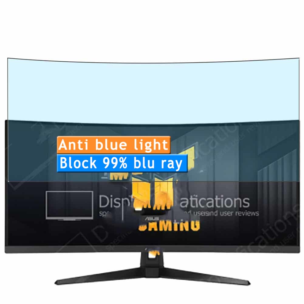 Vaxson 2-Pack Anti Luce Blu Pellicola Protettiva, compatibile con Asus TUF Gaming VG34VQ3B 34" Monitor, Screen Protector Film [Non Vetro Temperato]