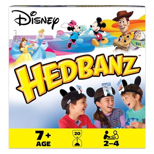Disney Hedbanz, 2nd Edition Picture-Guessing Family Board Game, for Adults and Kids Ages 7 and up (Styles May Vary)