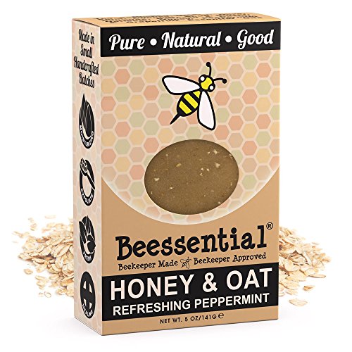 Beessential All Natural Honey & Oat Small Batch Bar Soap – Great For Men, Women, And Children – Paraben Free – Made In The Usa – 5 Oz. #TOP1