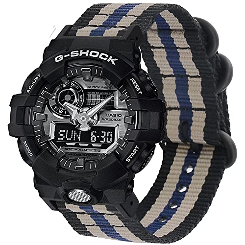 Image of Lijinlan Nylon Replacement Strap for Casio G-Shock Watch Model DW-5600E, DW-5600, DW-5600BB, DW-5700, DW-6900, GW5610, DW-D5500 Series Accessory