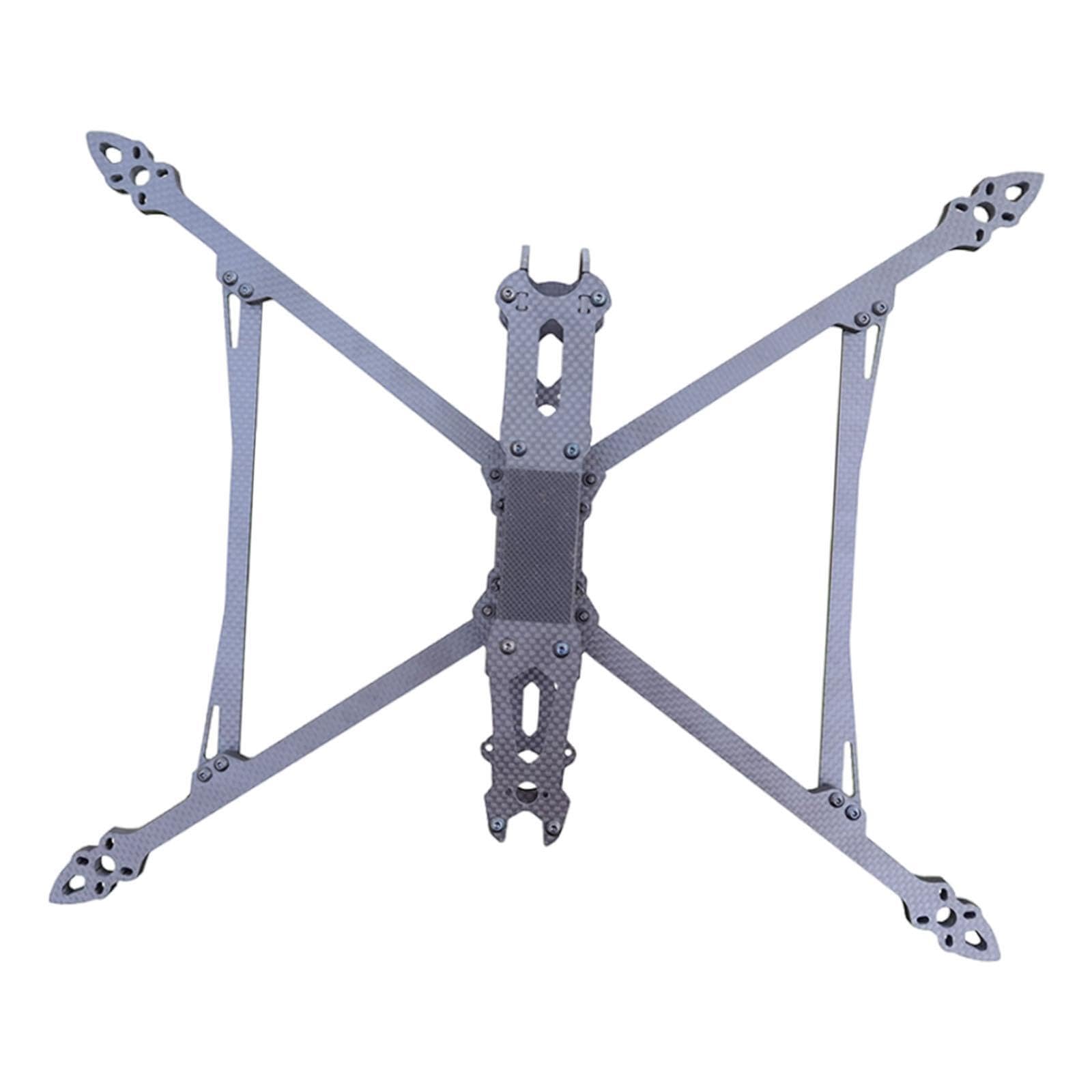 Kit de marco de cuadricóptero fibra carbono ligero Muy resistente Marco dron FPV fácil montar Adecuado para principiantes y profesionales Kit cuadricóptero fibra carbono ligero