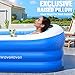 WaveHaven 2026 Inflatable Pool with Canopy,Upgraded Blow Up Pool for Adults&Kids,Large Inflatable Pool with Seat and Big Backrest,Kiddie Pool with Shade,Kid Swimming Pool for Backyard 110