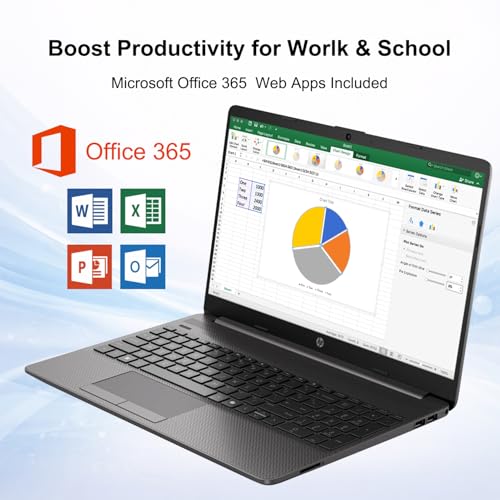 Image of HP 250 G9 Business Laptop 15.6 inch FHD Display, 13th Gen Intel Core i3-1315U, 8GB RAM, 512GB SSD, Windows 11 Pro, Microsoft Office 365 Web Apps Included, RJ-45 Ethernet, Wi-Fi 6, WOWPC Recovery USB