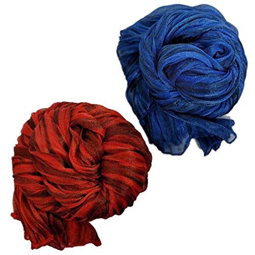 Head Wrap Scarf Turban - Long Black Head Scarf Wrap Turban Hair Scarf Tie Color Headband 1 or 2 Set