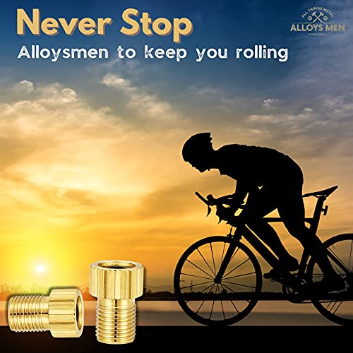 Presta Valve Adapter For Bicycle Tire Air Pumps (Set Of 5) | Compatible With Schrader Nozzles, Air Compressors & Standard Pumps | French/Uk To Us Compatibility | Quickly Inflate Bike Tires (5) #TOP6