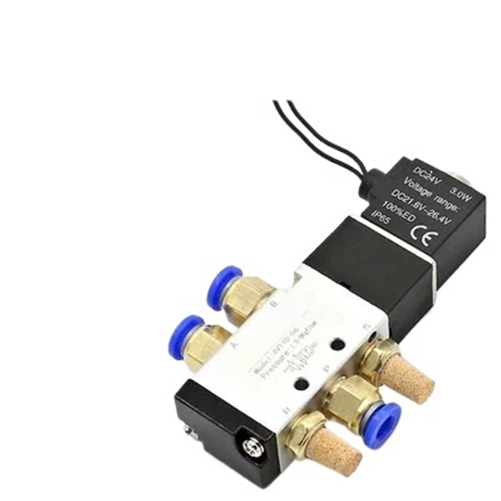 Électrovanne pneumatique 4V110-06 1/8 BSP 5 voies 2 positions AC 110V avec indicateur LED