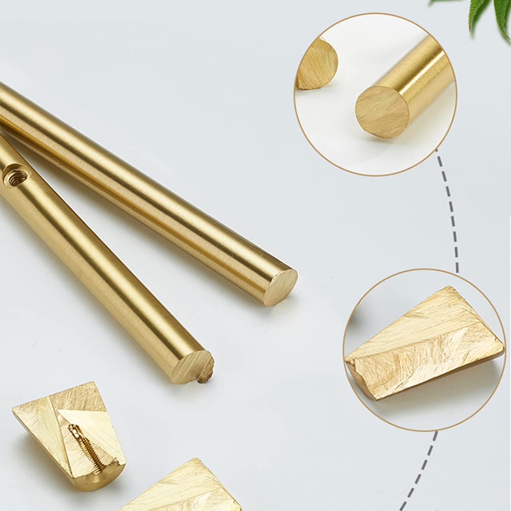 Tiradores Para Cocina Latón Sólido, Tiradores Muebles Dorado, Longitud: 50-1000 mm Manija de Puertas de Gabinete,Tiradores Cocina Tiradores para Cajones Modernos, 2pcs-800mm/31.5in