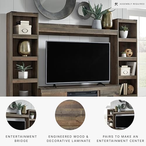 Signature Design by Ashley Trinell Entertainment Center Bridge, 63-Inch