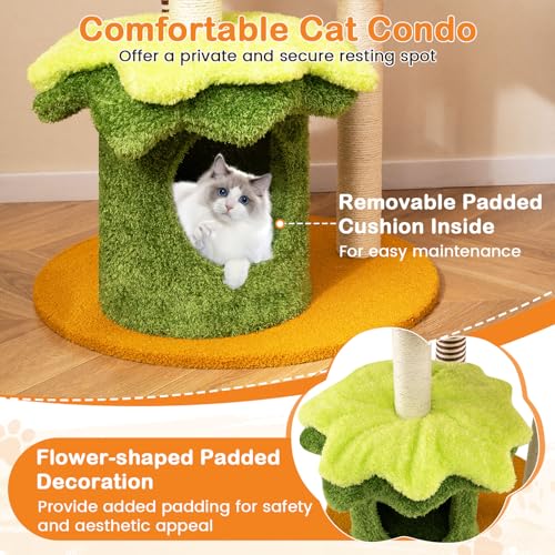 Árbol para Gatos PETSITE Inspirado en Hamburguesa 46 Pulgadas miniatura 7