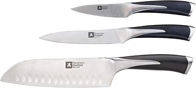 Richardson Sheffield 3-Piece Kyu Chef's Knife Set, Silver