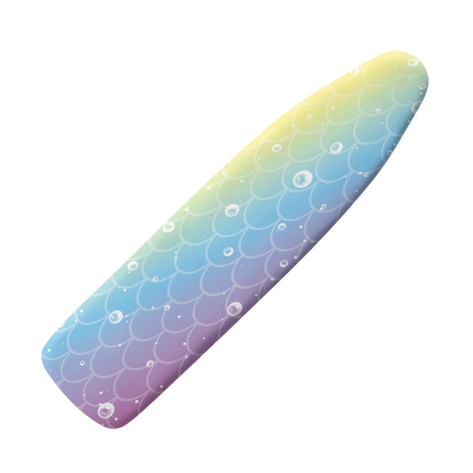 Drnuikhe Bubble Fish Scales Prints Ironing Board Cover Extra Large Elastic Edges Nylon Buckle Straps Fasteners XL (15 x 54 in) Resist Scorching Staining Breathable Wear-Resistant Easy Install