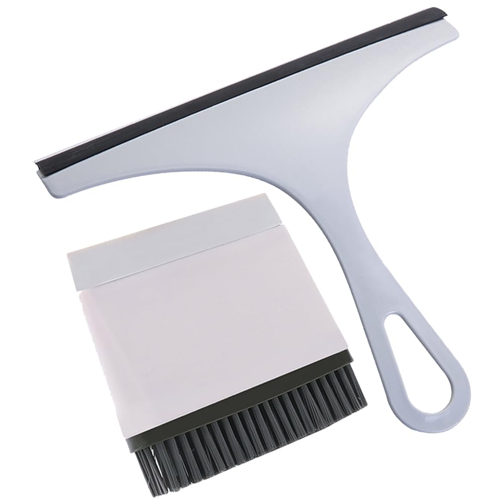 Set of 2 Shower Squeegees Squeegee Shower Cleaner for Cleaning Brush Cleaner Tool Squeegee Brush Suitable for Car Windshields Shower Glass Doors Floor Windows & Mirrors