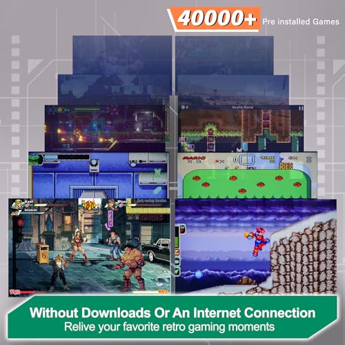 Retro Gaming Console with 40,000+ Classic Games, 23 Emulators, Dual 2.4GHz Wireless Controllers, 4K HD Output, Save & Load Function, Plug & Play, Compatible with TV/PC/Projector, 64GB - Image 3