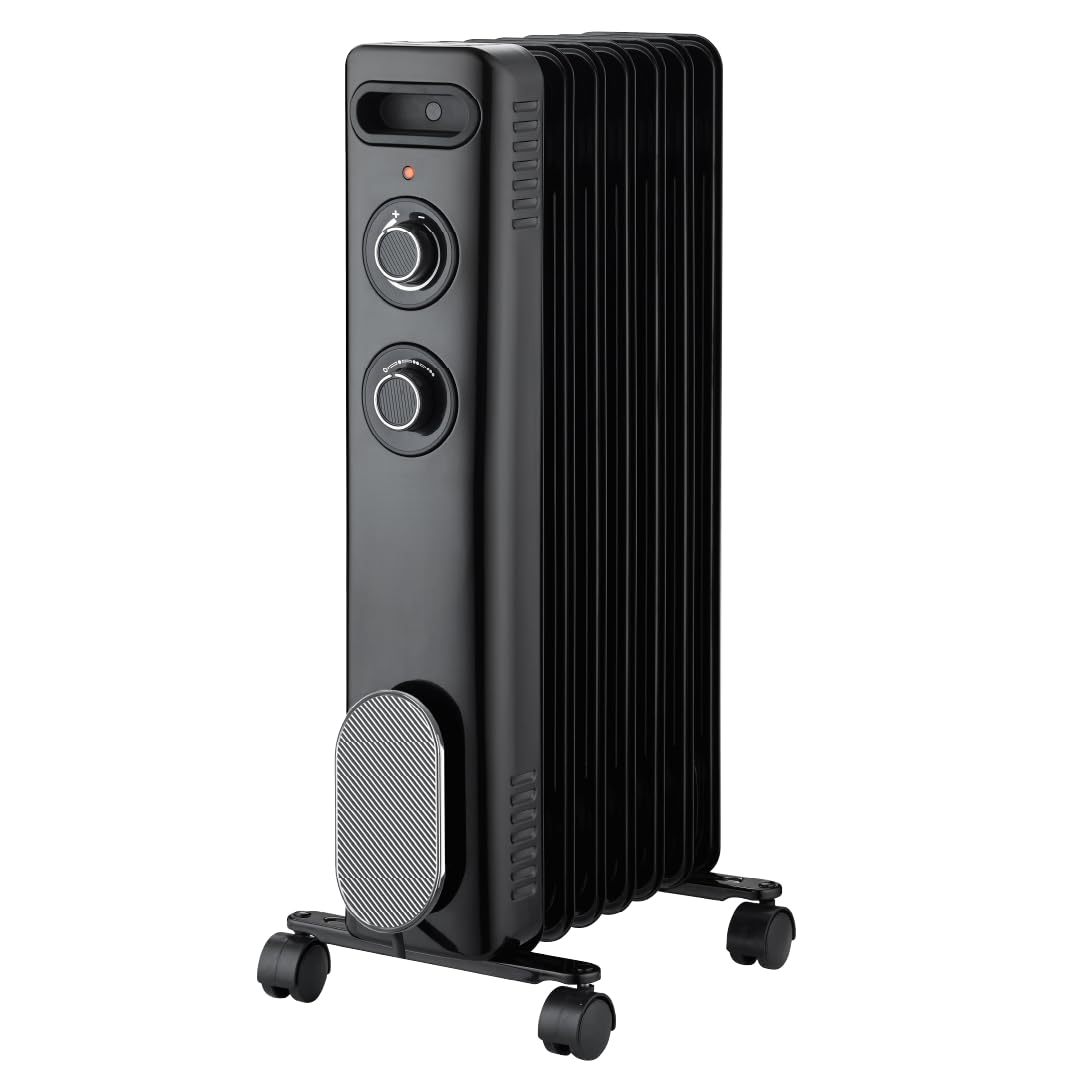 THOMSON Calista - Radiador móvil baño de aceite de 2000 W, color negro