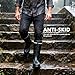 Ovyuzhen Rain Boots for Men Knee High Waterproof Garden Boots Mens Rubber Shoes with PVC Comfort Lightweight Work Mud Boots Resistant Durable Slip for Gardening Fishing Farming