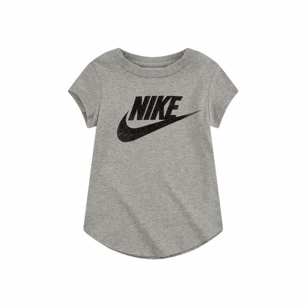 NIKE Unisex S6474595 Children's Short Sleeve T-Shirt, Grey, 12 Months EU