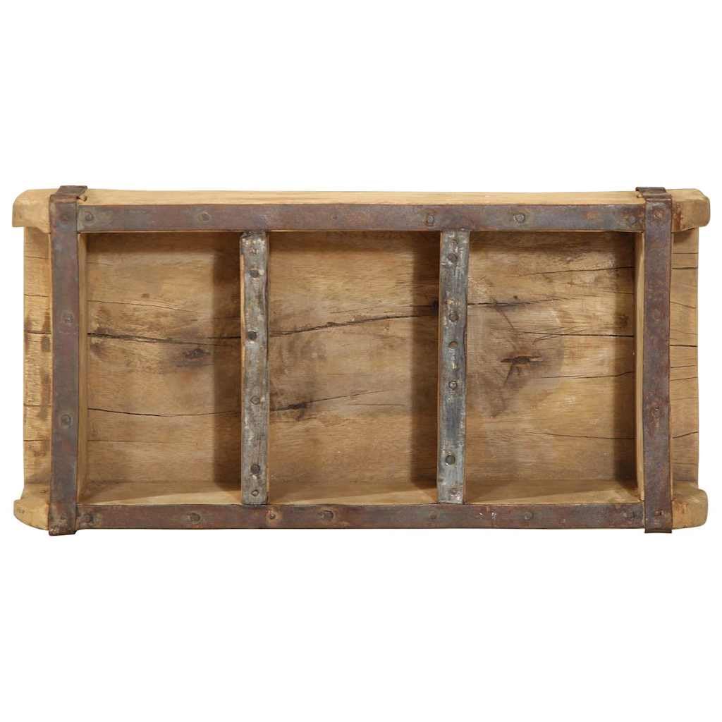 Generico Vassoio 4 PCS Marrone 30 x 14 x 9 cm Legno Recuperato Massello,Casa e Giardino,Forniture domestiche,Immagazzinamento e organizzazione,Borse per la casa,Marrone,5.5 kg,4019613