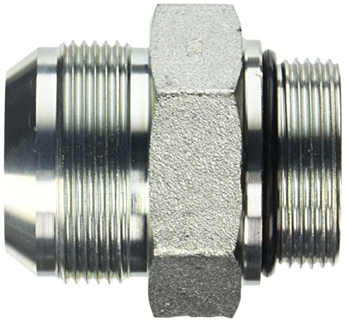 Image of Brennan Industries 6400-24-20-O Steel Straight Tube Fitting, 1-7 /8 inch-12 SAE x 1-5 /8 inch-12 SAE ORB Thread, 1-1 /2 inch Male JIC x 1-1 /2 inch Male O-Ring Boss