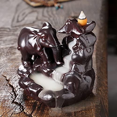 Brûleur d'encens éléphant en céramique de style européen