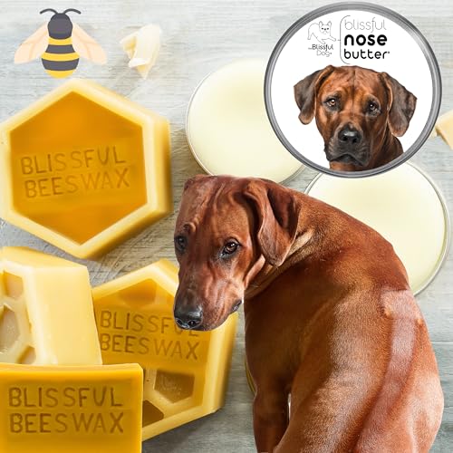Image of The Blissful Dog Rhodesian Ridgeback Nose Butter for Dry, Cracked Skin, Lick-Safe Dog Nose Balm with Moisturizing Shea Butter, Almond, Olive, and Essential Oils, Pet Supplies, Uncented, 2 oz.