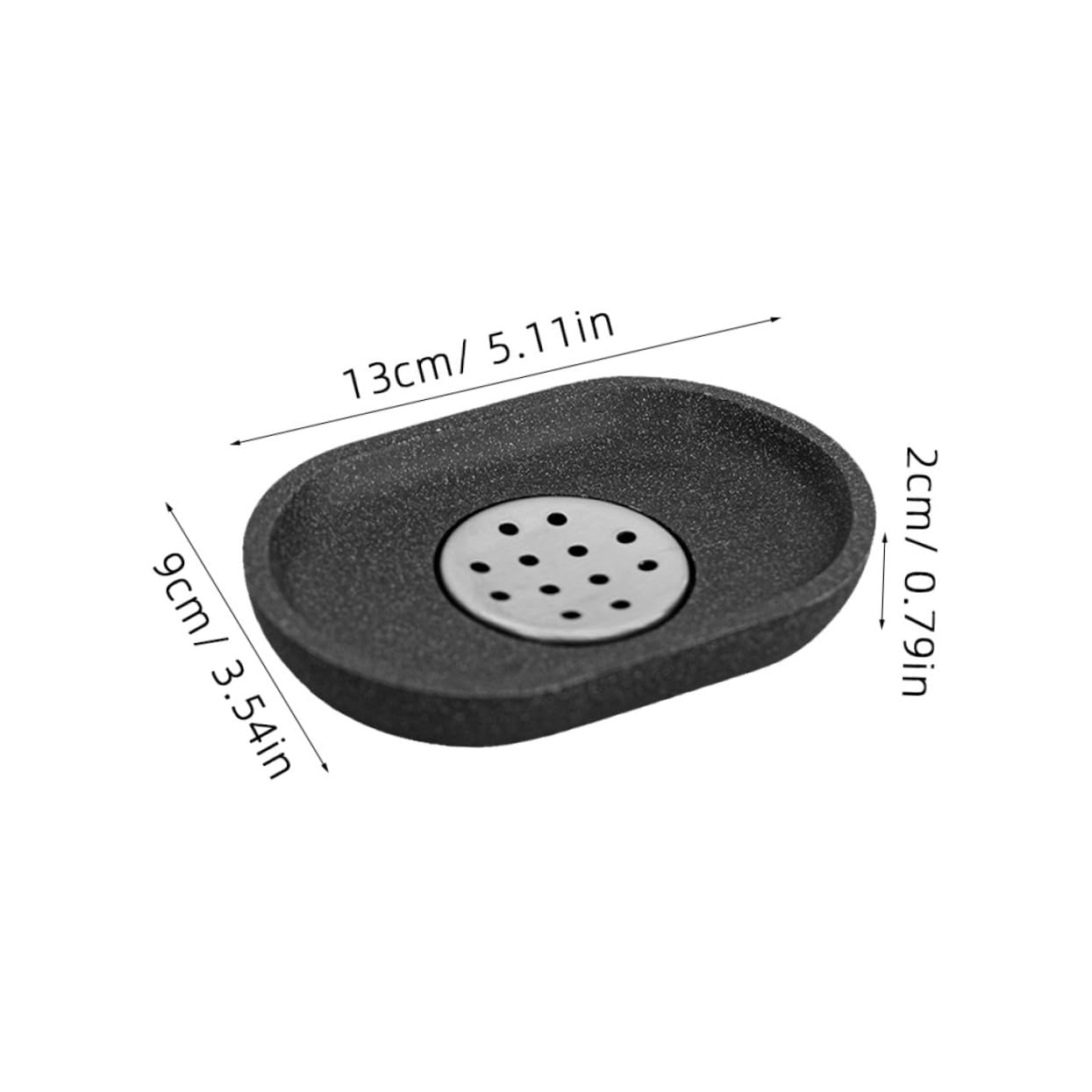 PRETYZOOM 6piezas Jabonera De Inoxidable y Organizador Sin Acumulación De Agua para Jabón y Decoración De Lavabo Elegante