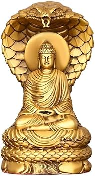Amazon｜ヘビ仏 蛇仏 如来様 釈迦 如来像 仏像 銅像 厄除け 開運
