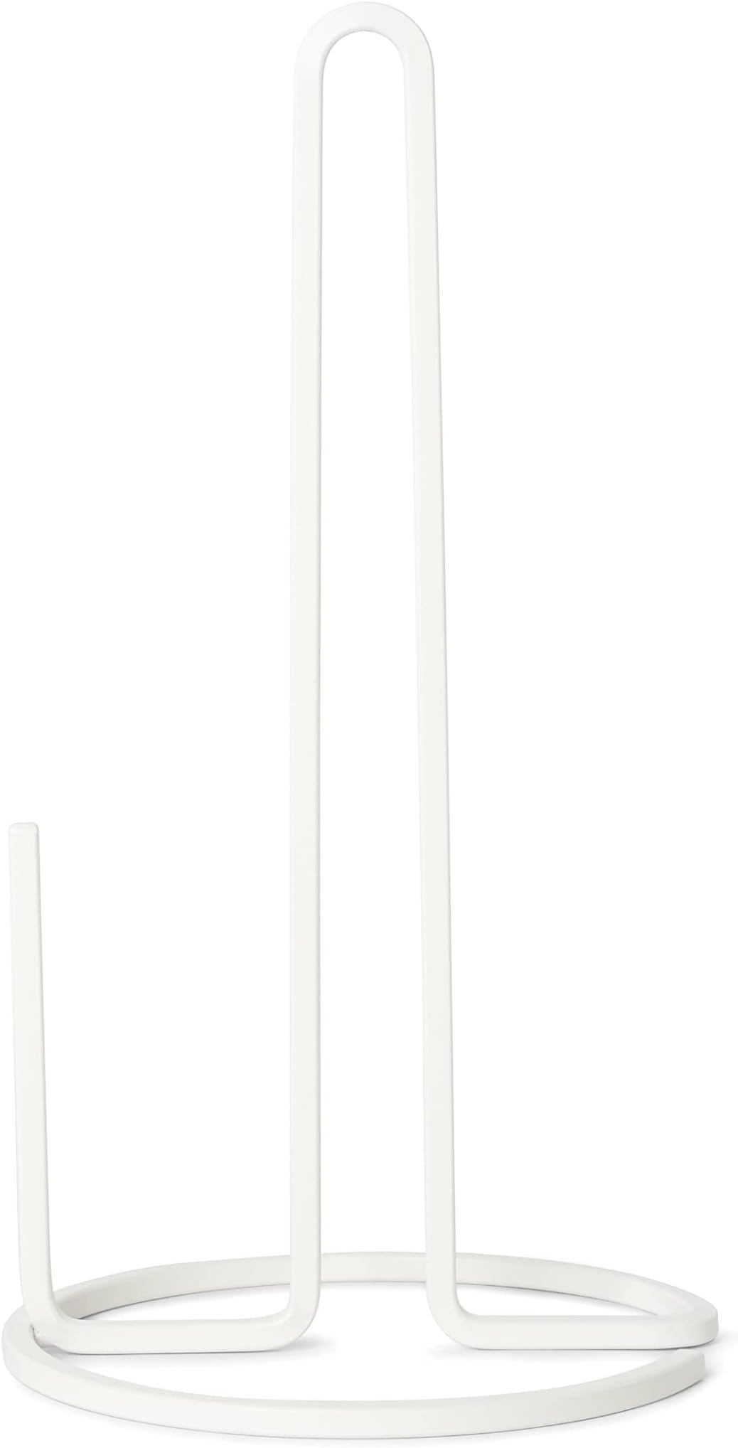 UmbraSquire Standing Kitchen Roll Holder with Practical Tear-Off Aid White