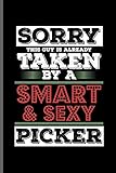 Sorry this guy is already taken by a smart & sexy picker: Picker Key Door notebooks gift (6\"x9\") Dot Grid notebook to write in