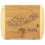 Totally Bamboo A Slice of Life Long Island Bamboo Serving and Cutting Board, 11' x 8-3/4'