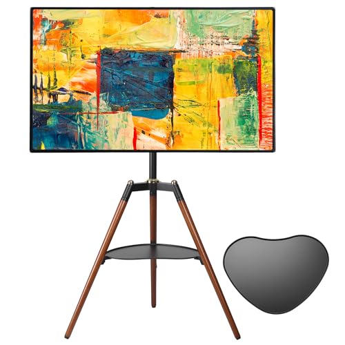 ETHU Tripod TV-Ständer Holz TV Staffelei für 32-65 Zoll Fernseher,...