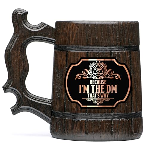 Jarra de madera DM para cerveza 17oz miniatura 1
