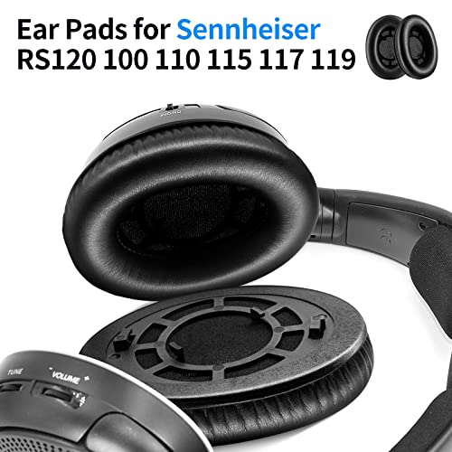 Repuestos Almohadillas para Auriculares Sennheiser RS120, HDR120, RS100, RS110, RS115, RS117, RS119 (Cuero Protein) miniatura 2