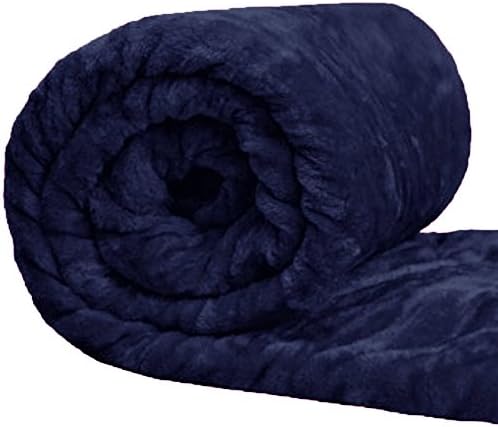 E4Emporium Luxury Soft Warm Throw Blanket, Mink Faux Fur Throw Blanket Perfect for Sofa, Chair, Couch, Bed (Red, Single)
