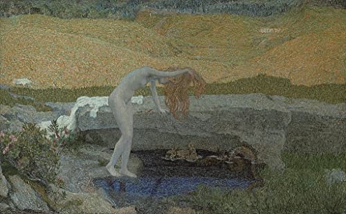 Impressions d'art Mural de Prestige - Tableau La Vanità de Giovann Segantini 60x90cm